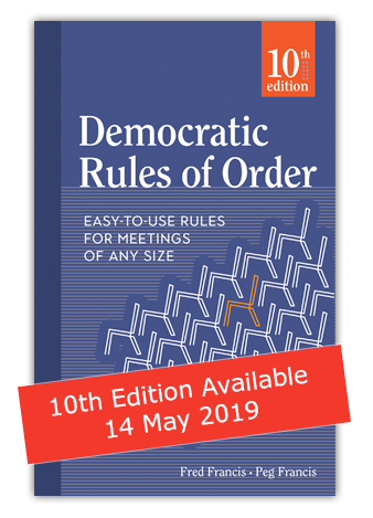 Robert S Rules Of Order Summary Chart